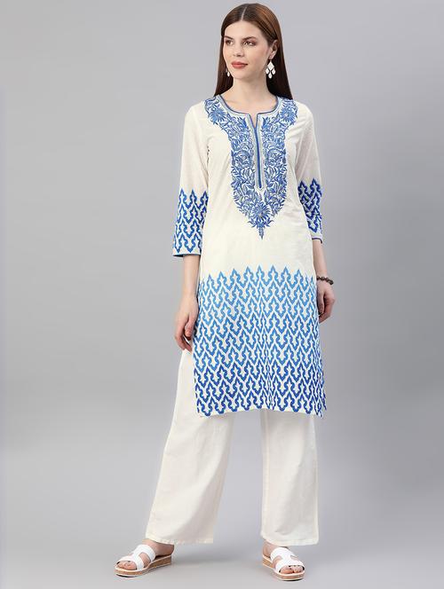 women's straight kurta - 16876602 - Very Small Image - 1