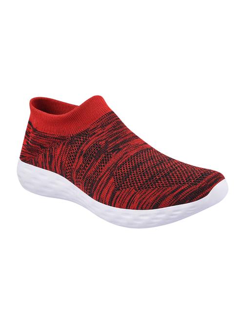 red fabric slipon sport shoes - 16878431 - Very Small Image - 1