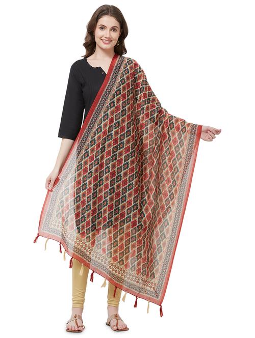 ikat woven dupatta - 16879361 - Very Small Image - 1