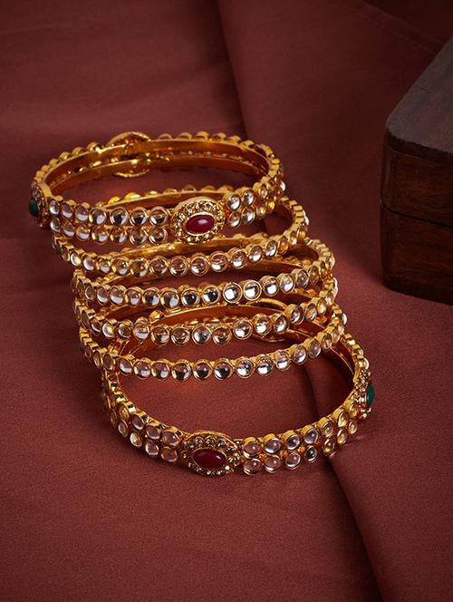 red gold  tone metal bangle - 16880046 - Very Small Image - 1