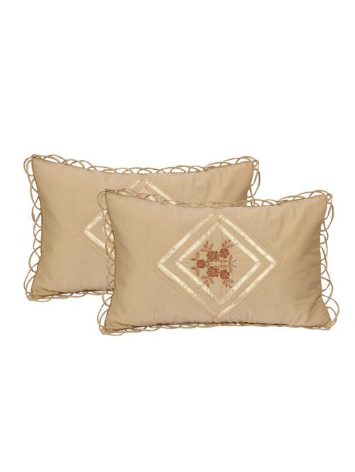  cotton pillow covers with embroidery (set of 2 piece) - 16880226 - Very Small Image - 1