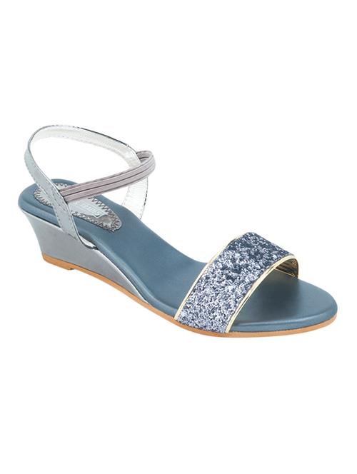 silver leather flat - 16880568 - Very Small Image - 1