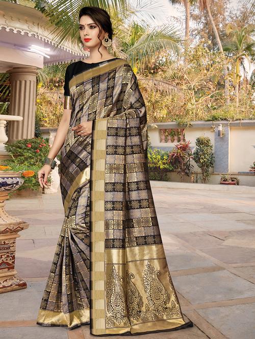 self design bhagalpuri saree - 16882080 - Very Small Image - 1