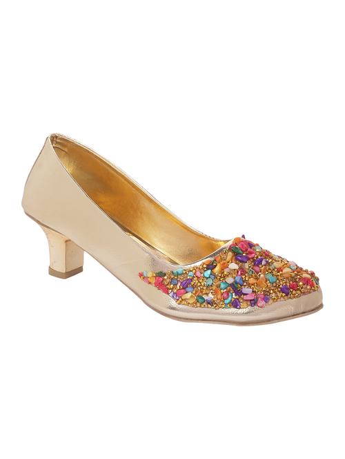 gold slip on pumps - 16882256 - Very Small Image - 1