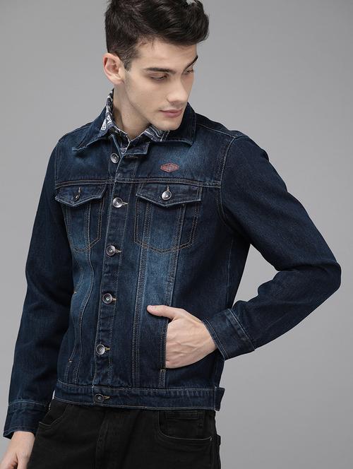 blue washed denim jacket - 16883832 - Very Small Image - 1