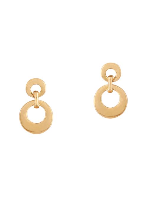 gold metal drop earring - 16884149 - Very Small Image - 1