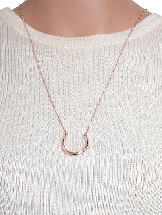 pink rose gold chain pendant - 16884184 - Zoom Image - 3