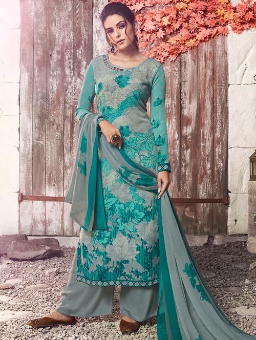 conversational unstitched suit - 16886452 - Very Small Image - 1