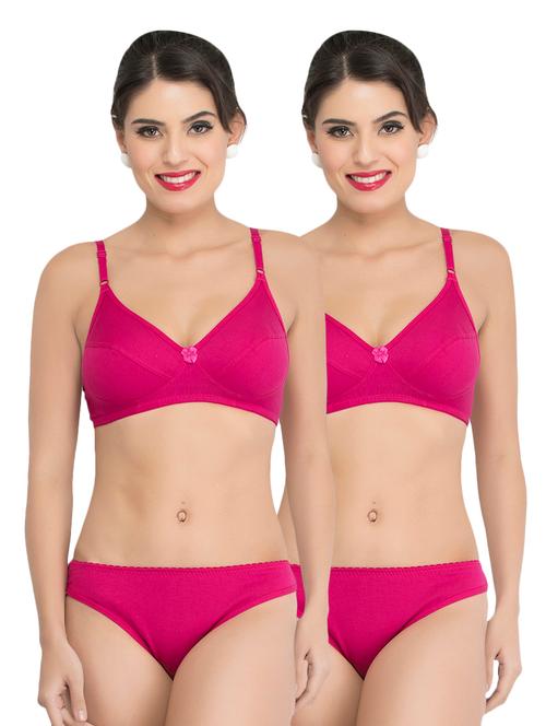 set of 2 bras and panty set - 16886474 - Very Small Image - 1