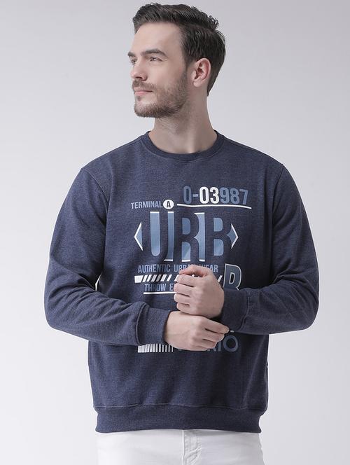 blue chest printed sweatshirt - 16886842 - Very Small Image - 1