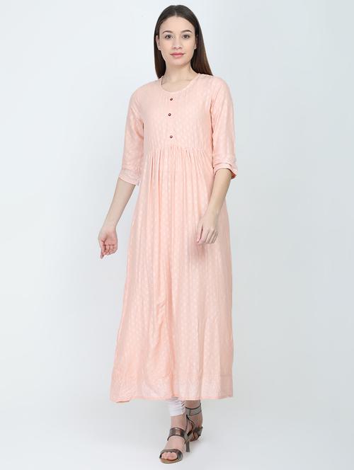 printed flared kurta - 16887675 - Very Small Image - 1