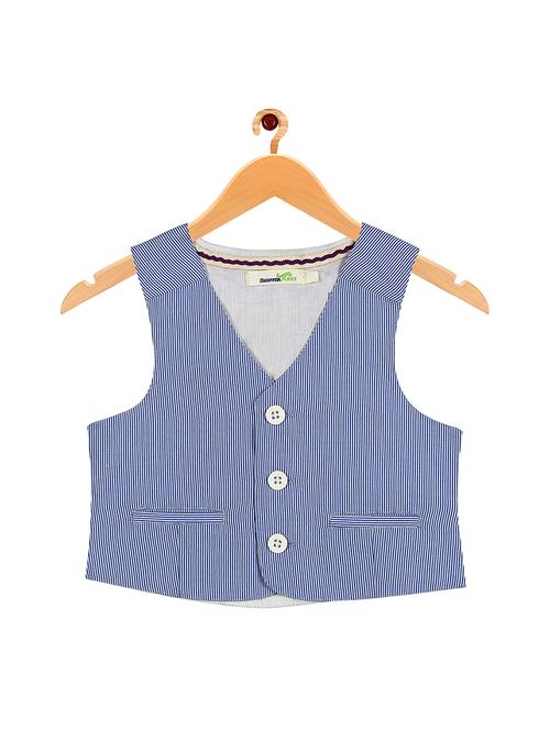 light blue cotton waistcoats - 16888585 - Very Small Image - 1