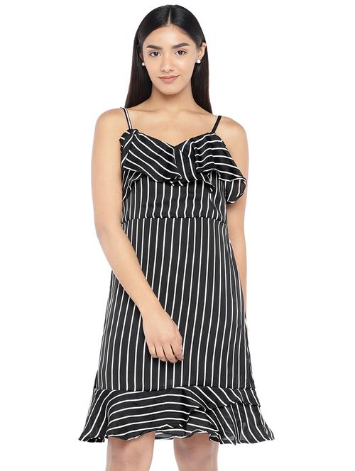 cami neck striped a-line dress - 16889932 - Very Small Image - 1