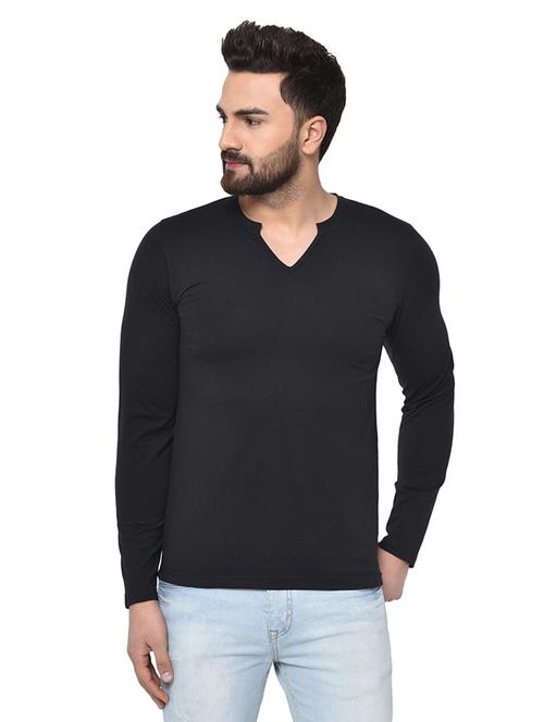black solid t-shirt - 16890144 - Very Small Image - 1