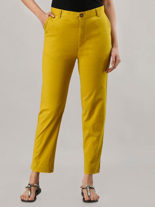 flat front ankle length trousers  - 16893210 - Very Small Image - 1
