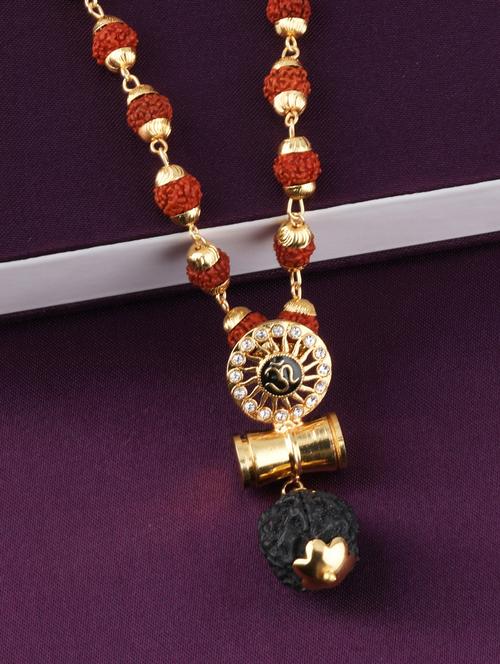Red Gold Tone Pendant - 16893930 - Very Small Image - 1