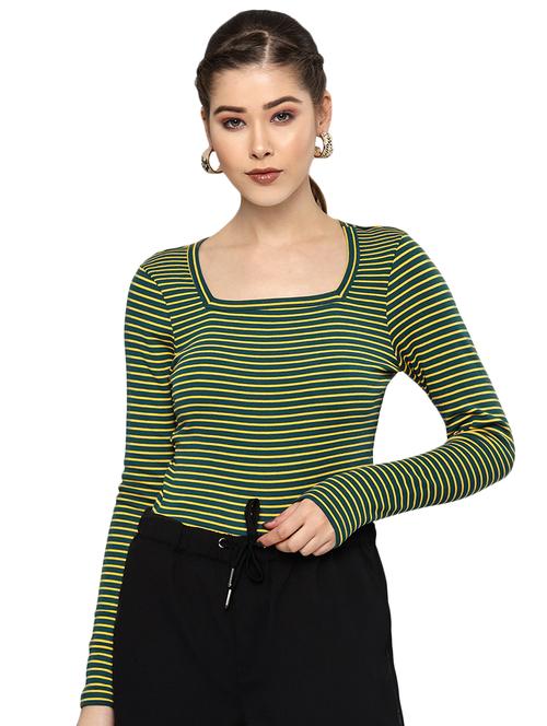 square neck striped top  - 16894064 - Very Small Image - 1