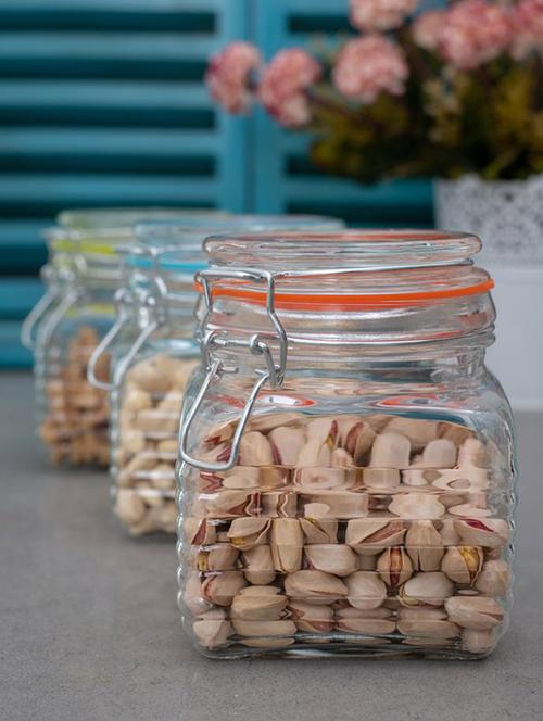 glass jar set with airtight swing cap (set of 3) - 16894900 - Very Small Image - 1