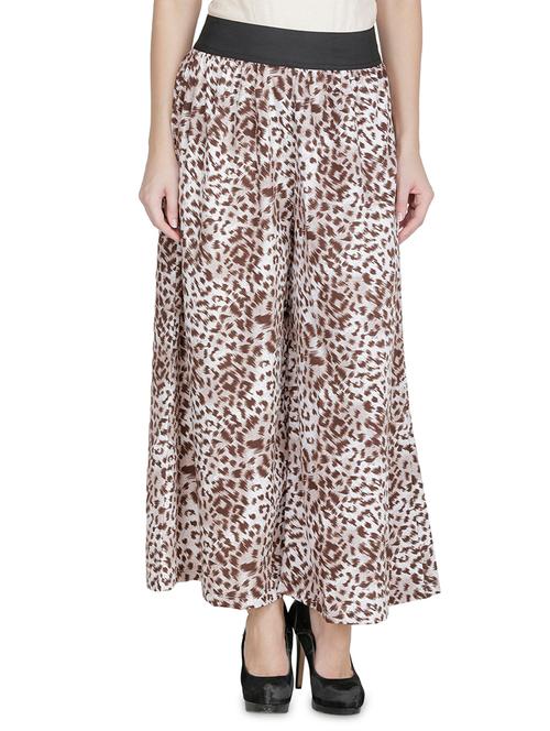 high rise animal print palazzo  - 16895003 - Very Small Image - 1