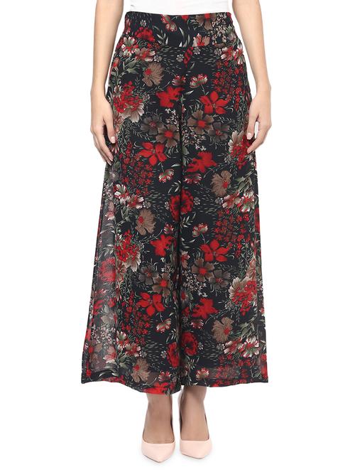 high rise floral palazzo  - 16895016 - Very Small Image - 1