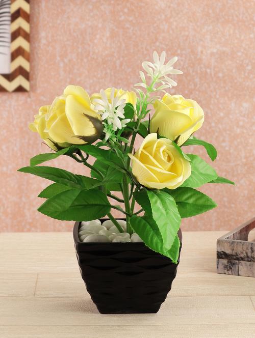 artificial yellow rose plant - 16895040 - Very Small Image - 1