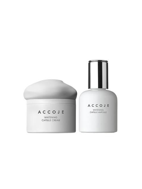 accoje whitening capsule ampoule 30ml & whitening capsule cream 50ml, korean skin care - 16895388 - Very Small Image - 1