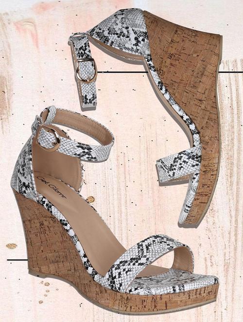 white ankle strap wedges - 16896580 - Very Small Image - 1