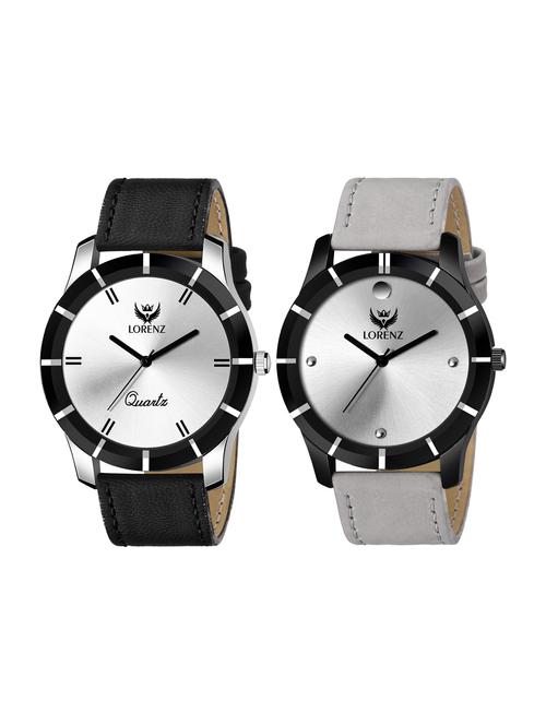lorenz 2 analog watches combo for men | watch for boys | mk-34k35k - 16900043 - Very Small Image - 1