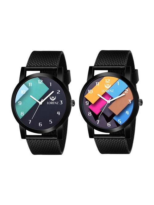 lorenz 2 analog watches combo for men | watch for boys | mk-4649w - 16900044 - Very Small Image - 1