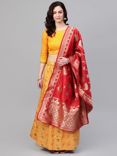 self design a-line lehenga - 16901151 - Very Small Image - 1