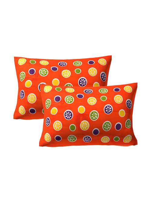  cotton printed pillow cover (set of 2) - 16901317 - Very Small Image - 1