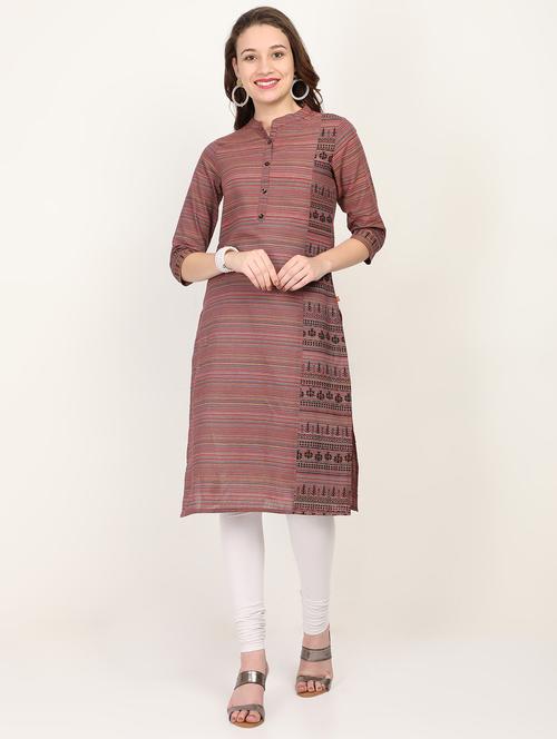 printed straight kurta - 16903221 - Very Small Image - 1