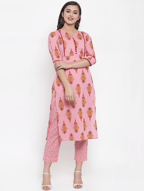 ethnic motifs straight kurta - 16904936 - Very Small Image - 1