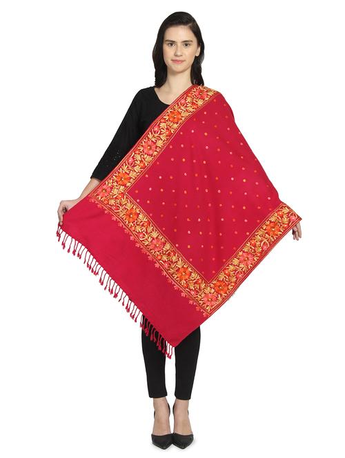 pink wool stole - 16906088 - Very Small Image - 1