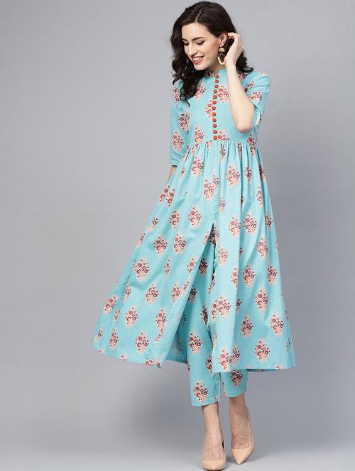 floral kurta pant set - 16906917 - Very Small Image - 1