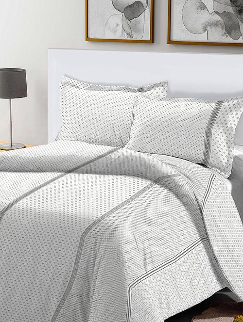   cotton satin super king size bed sheet with 2 pillow cover - 16908108 - Very Small Image - 1