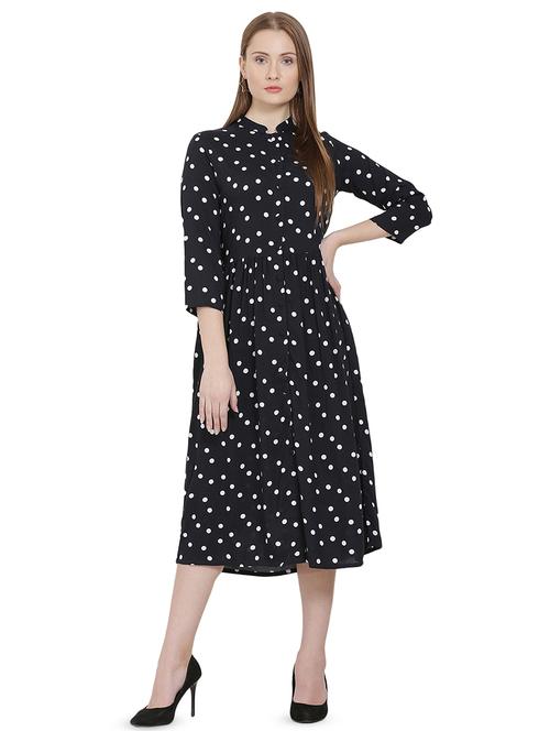 women's fit & flare camouflage dress - 16908230 - Very Small Image - 1