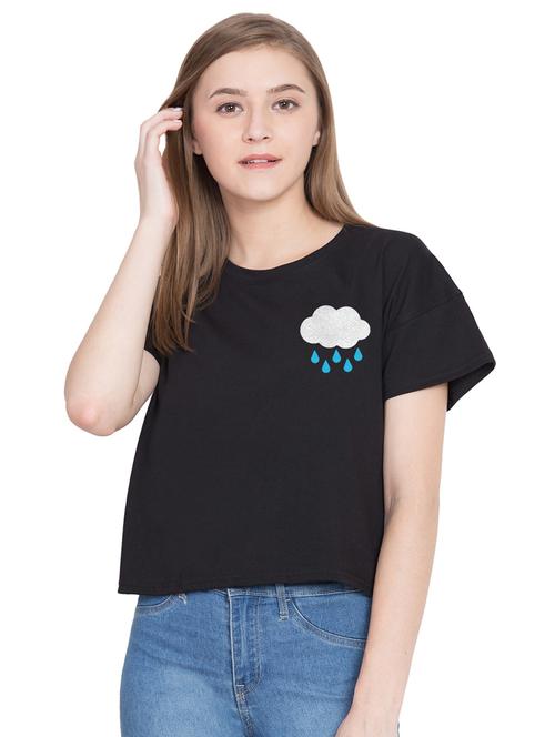 quirky print crop tee  - 16910163 - Very Small Image - 1