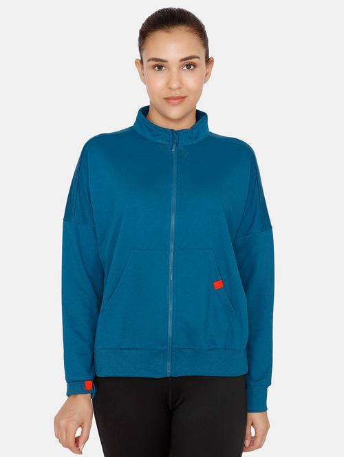 drop shoulder solid jacket - 16912482 - Very Small Image - 1