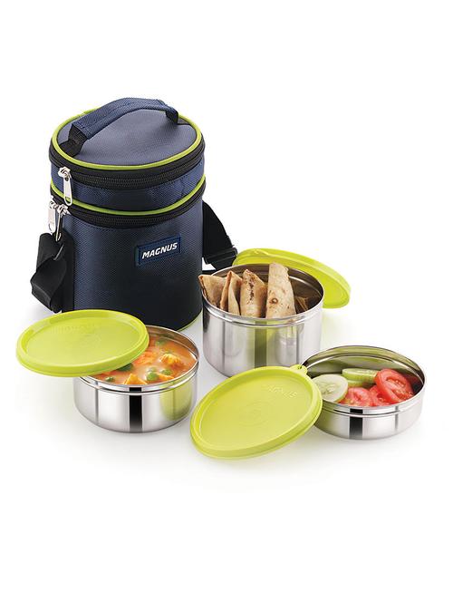  easy lock airtight stainless steel 3 pcs lunch box - 16913533 - Very Small Image - 1