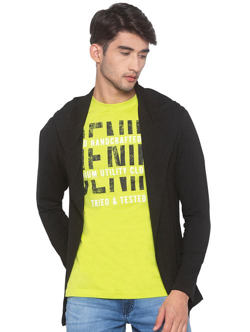 black solid hooded shrug - 16915598 - Very Small Image - 1