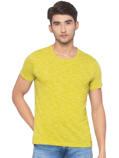 yellow melange t-shirt  - 16915623 - Very Small Image - 1