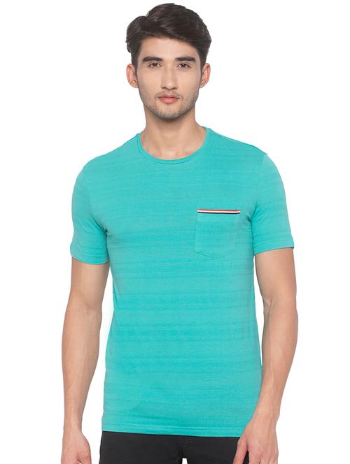 green self design pocket t-shirt - 16915639 - Very Small Image - 1