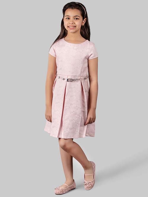 pink polyester frock - 16915964 - Very Small Image - 1