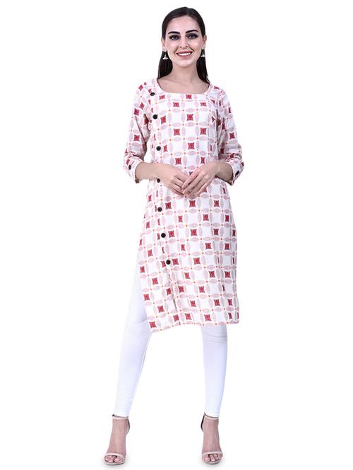 geometric print straight kurta  - 16916056 - Very Small Image - 1