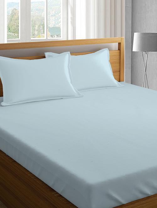  cotton king bed sheet with 2 pillow covers   - 16917531 - Very Small Image - 1