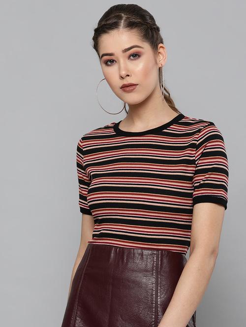 round neck striped tee  - 16918366 - Very Small Image - 1