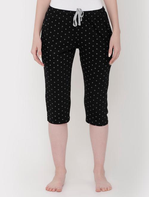 drawstring waist polka dot capri - 16919526 - Very Small Image - 1