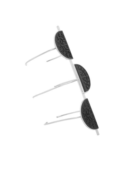 black silver cuffs bracelet - 16920023 - Very Small Image - 1