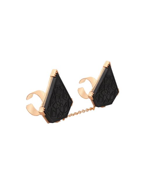 black gold  finger ring - 16920127 - Very Small Image - 1